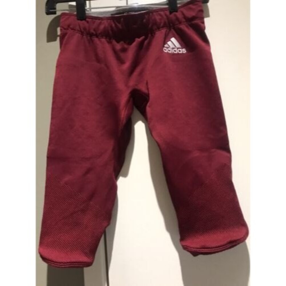 New with Tag Adidas Men's Primeknit A1 Football Pants DQ3427 Burgundy/White sz M